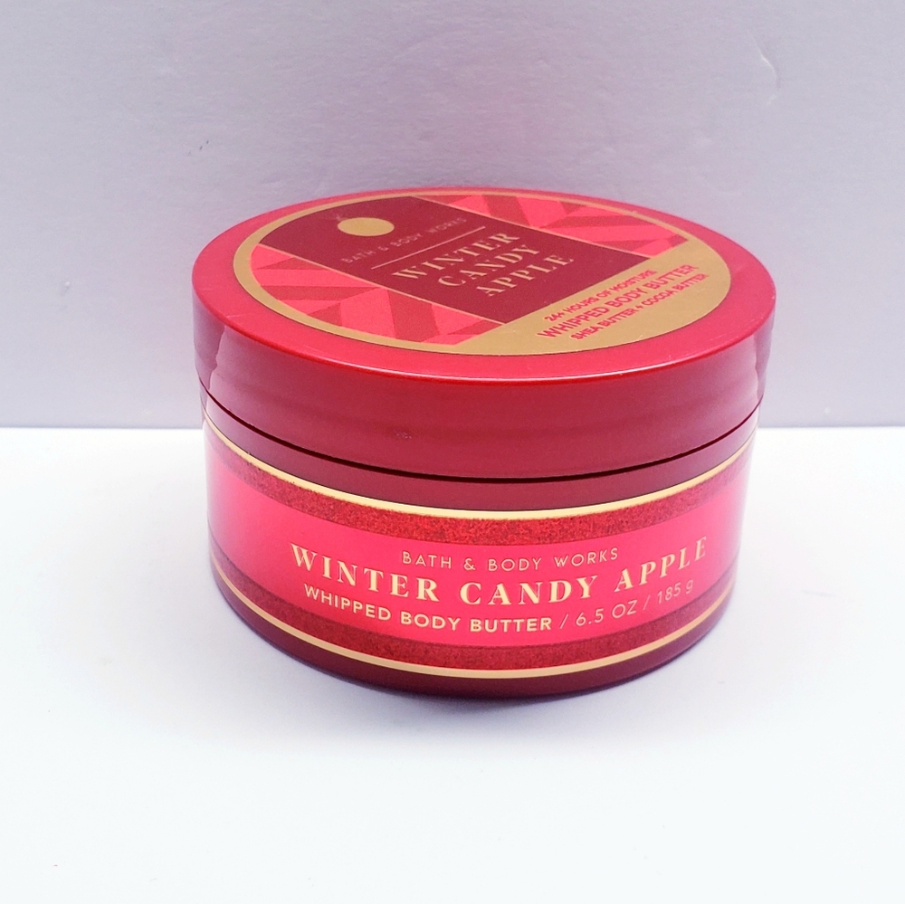 Bath & Body Works WINTER CANDY APPLE Whipped Body Butter, 6.5 oz/185 g